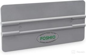 img 4 attached to 🧹 FOSHIO 6-Inch Universal Card Squeegee with Round Corners - Ideal for Vinyl, Window Tint Film Installation, and Car Wrap Scraping - Hard Silver PP Car Vinyl Wrap Scraper Tool