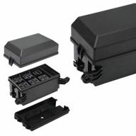 joyho 12-slot relay block with 6 relays and 6 atc/ato fuse holders - ideal for 12v automotive, marine, boat, jeep, and light equipment with 41 metallic pins included. logo