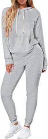 img 4 attached to Women'S Sporty Sets: Selowin Hoodie & Sweatpants For Casual And Active Wear