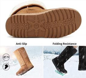 img 1 attached to ZGR Women'S Mid-Calf Winter Snow Boots With Faux Fur Lining For Warmth And Style, Ideal For Outdoor Activities And Fashion Statements