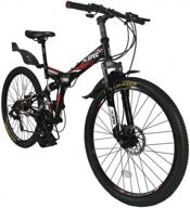 🚲 xspec 26" folding mountain bike: the perfect 21 speed trail commuter for adults логотип