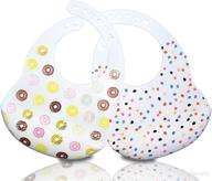 easy-clean silicone baby bibs - soft & waterproof, stain-resistant, set of 2 colors логотип