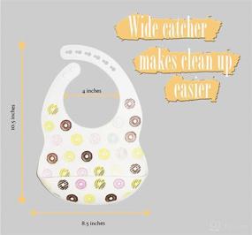 img 1 attached to Easy-Clean Silicone Baby Bibs - Soft & Waterproof, Stain-Resistant, Set of 2 Colors