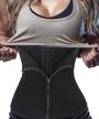 fat burning double control body shaper corset for tummy control and waist training logo