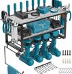 heavy duty wall mounted power tool organizer storage rack - perfect father's day gift for men! logo
