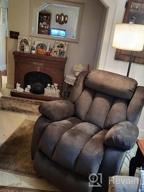 img 1 attached to 🪑 CDCASA Power Lift Recliner Chair: Elderly Electric Massage Sofa with Heated Vibration, Side Pockets, Cup Holders, USB Ports + Remote Control (Leather Red) review by Mark Holloway