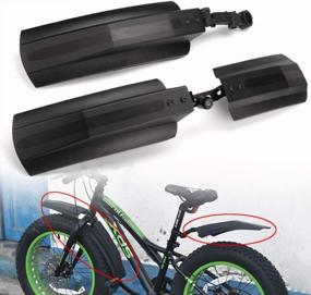 img 1 attached to TANCHEN 26 Inch Snow Bicycle Bike Front Rear Mudguard Cycling Bike Fender For Fat Tire Mountain Bike