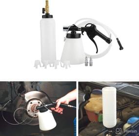 img 3 attached to Pneumatic Brake Fluid Bleeder Tool with 4 Master Cylinder Adapters - KUNTEC, 90-120 PSI