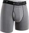 comfortable and durable 2undr mens day shift 6" boxer brief underwear logo