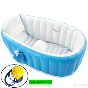 img 2 attached to Inflatable Bathtub Toddler Foldable Portable Baby Care