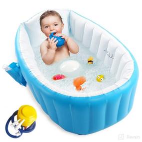 img 4 attached to Inflatable Bathtub Toddler Foldable Portable Baby Care