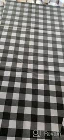 img 7 attached to Sancua Checkered Vinyl Round Tablecloth - Waterproof & Oil Proof For Dining, Buffet Parties & Camping - 60 Inch PVC Table Cover In Coffee & White