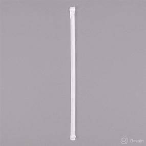 img 2 attached to 🥤 Extra Long Striped Plastic Drinking Straws - 10 Inches Length, Individually Wrapped, BPA Free - 200 Pack Disposable Straws for Restaurants and Home Use