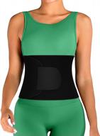 portzon women's waist trainer: weight loss, sweat belt, sauna trimmer, tummy toner, lumbar support logo