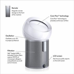 img 3 attached to 🌬️ Dyson BP01 Pure Cool Me Personal Purifying Fan & Air Purifier - White: Allergen & Pollutant Removal for Desks, Bedside, Side Tables