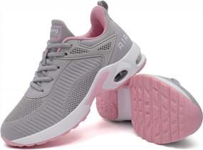 img 1 attached to Women'S Air Cushion Running Shoes - Mesh Sneakers For Athletic Walking, Tennis & Gym Workout