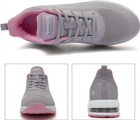 img 2 attached to Women'S Air Cushion Running Shoes - Mesh Sneakers For Athletic Walking, Tennis & Gym Workout