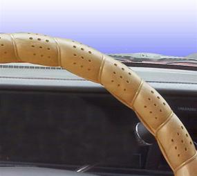 img 1 attached to C P R Classic Synthetic Leather Steering Interior Accessories