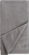 4-piece everplush quick-dry hand towel set - ash gray color logo
