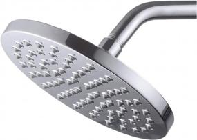 img 3 attached to Experience Luxurious Showers With Classical Round Rain Shower Head - 8-Inch Rainfall, Stainless Steel Back, And Full Chrome Finish!