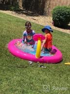 img 1 attached to 68-Inch Tepsmigo Splash Pad: The Ultimate Summer Water Fun For Girls review by Vinay Kolluri