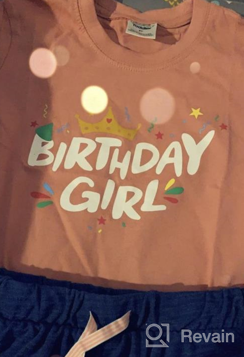 img 1 attached to 👑 Toddler Birthday Outfit with Birthday Girl Shirt and Crown for 1st to 5th Birthdays review by Petr Webster