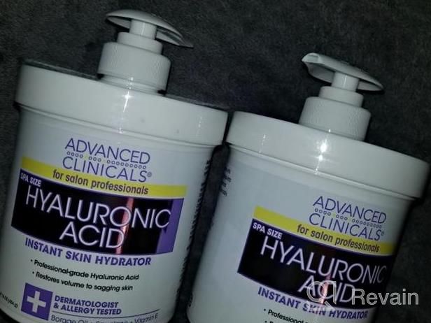 img 1 attached to Advanced Clinicals Aloe Vera Vitamin C Hyaluronic Acid Face & Body Cream Moisturizer For Dry Skin, Age Spots, Sun Damage - 16 Oz (2 Pack) review by Debra Depts