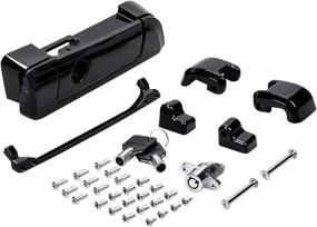 img 4 attached to 🔒 Harley Touring Trunk Lid Latch Kit (Black) - Compatible with '14-'20 FLT FLHT FLHTCU FLHRC Road King Street Electra Glide - Stock Lock with Keys Included