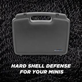 img 3 attached to Protective Miniature Figure Case - Hard Shell Storage Container With Customizable Foam For Large Minis, Ideal For Warhammer 40K, DnD, And Other Games - Holds Up To 30 Slots!