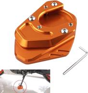 🏍️ cnc side stand enlarger pad for km du 125/200/390/690 - 2012-2018 motorcycle extension kickstand логотип