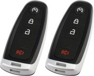 🔑 set of 2 smart keyless entry remote 4btn (m3n5wy8609) for ford vehicles 2011-2018 - key fob логотип