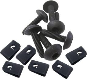 img 1 attached to 🔩 Polaris Ranger RZR General Body Panel: 6-Piece Set of 7519650 Torx Screws with Flat Nuts