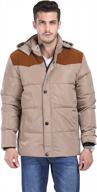 fashciaga men's hooded puffer jacket - white duck down for stylish warmth logo