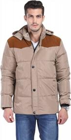 img 2 attached to Fashciaga Men'S Hooded Puffer Jacket - White Duck Down For Stylish Warmth