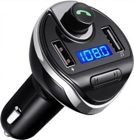 img 4 attached to Upgrade Your Ride With Criacr Bluetooth FM Transmitter: Dual USB Charging, Hands-Free Calling & MP3 Music Player