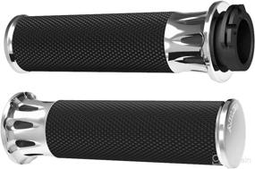 img 1 attached to 🏍️ Chrome Fusion Grip by Arlen Ness 07-316: Enhanced Style and Comfort for Your Ride