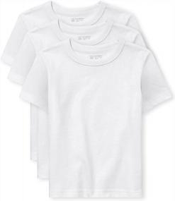 img 3 attached to Cute And Functional: Baby Toddler Boys Short Sleeve T-Shirt For Layering By The Children'S Place