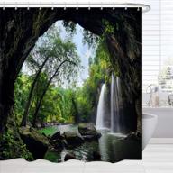transform your bath into a tropical paradise with broshan nature shower curtain & decor set logo