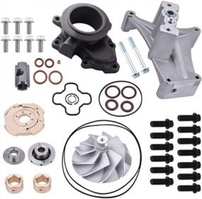 img 4 attached to SPELAB Turbo Upgrade And Rebuild Kit Bundle Compatible With Ford 7.3L Powerstroke 1999.5-2003 EBP Valve Upgrade Turbo Pedestal & Exhaust Housing+GTP38 Turbo Compressor Wheel & Upgraded Rebuild Kit