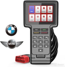 img 4 attached to BMW Thinkcar Diagnostic Scanner Tool - Full System OBD2 Scanner for BMW and Mini, SRS Airbag SAS TPS Oil Reset, Auto Fault Code Reader & Scan Tool for Check Engine ABS Transmission, 4 in 1 Live Data