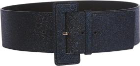 img 1 attached to Ladies Waist Glitter Fashion Leather Women's Accessories ~ Belts