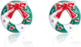 img 3 attached to ROSTIVO Christmas Earring Earrings Jewelry Girls' Jewelry - Earrings