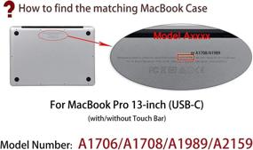img 3 attached to UESWILL Compatible MacBook Pro 13 Inch Case 2019-2016 - Матовый жесткий чехол и салфетка для чистки из микрофибры - Бирюзовый