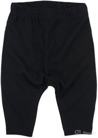 img 3 attached to 👶 Organic Cotton Cuff-Less Harem Pants Multi-Pack for Honest Babies