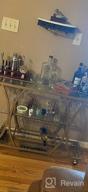 img 1 attached to Gold & Black Bar Serving Cart With Glass Holder, Wine Rack And Marble Shelves - HOMYSHOPY 3-Tier Kitchen Trolley. review by Kevin Ilango