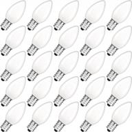 waterproof shatterproof led c7 replacement bulbs for outdoor string lights (warm white 2700k) logo