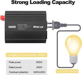 img 2 attached to 🔌 Versatile 300W Power Inverter 12V to 110V - Car Outlet Adapter with USB Charger Ports and AC Converter for Outlet Plug