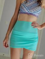 img 1 attached to Embrace Elegance And Comfort With GRAPENT Women'S High Waist Tulip Hem Swim Skirt review by Dave Wolf