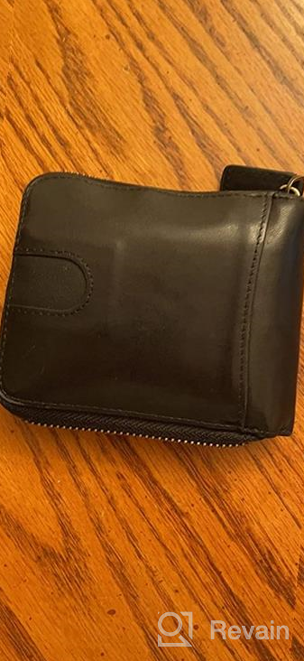 img 1 attached to Genuine Leather Zipper Wallet - Premium Men's Accessories for Secure Wallets, Card Cases & Money Organizers review by Joe Lara