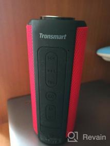 img 5 attached to 🎶 Tronsmart T6 Plus - Ультрапремиальная 40-ваттная беспроводная колонка с громким 360° HD объемным звуком, портативным дизайном, три-басовыми эффектами, 15-часовым временем работы, 6600 мАч аккумулятором, оценкой IPX6 для спорта и использования на открытом воздухе, поддержкой NFC (красная)